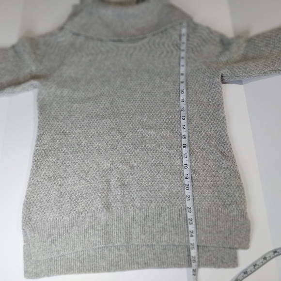 Calvin Klein Heather Gray Cowl Neck Sweater - Picture 6 of 11